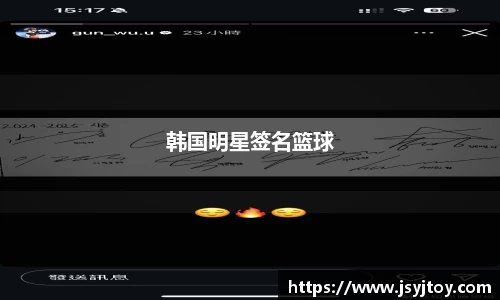 韩国明星签名篮球
